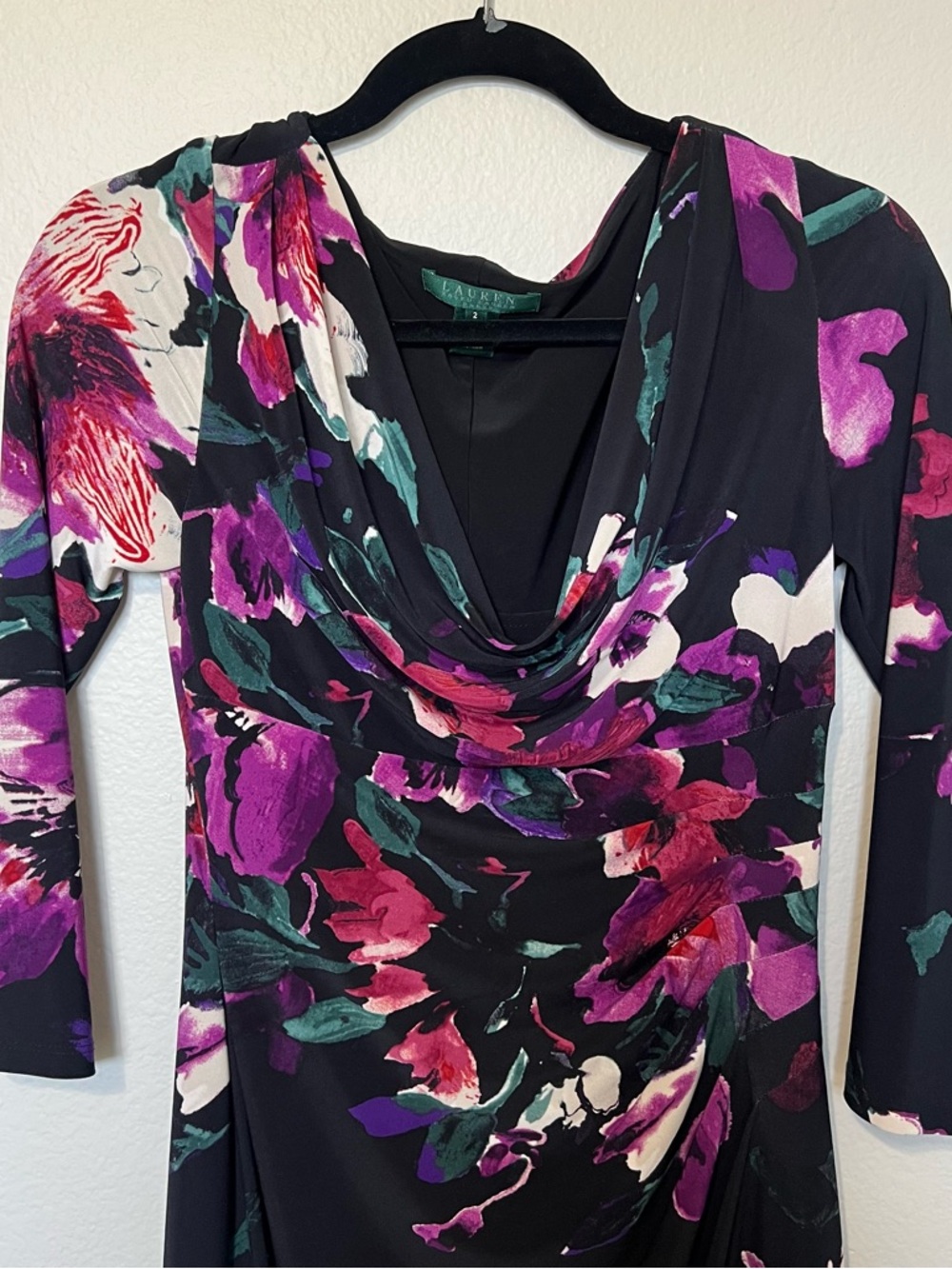 Ralph Lauren Floral Ruched Dress - Picture 3 of 5